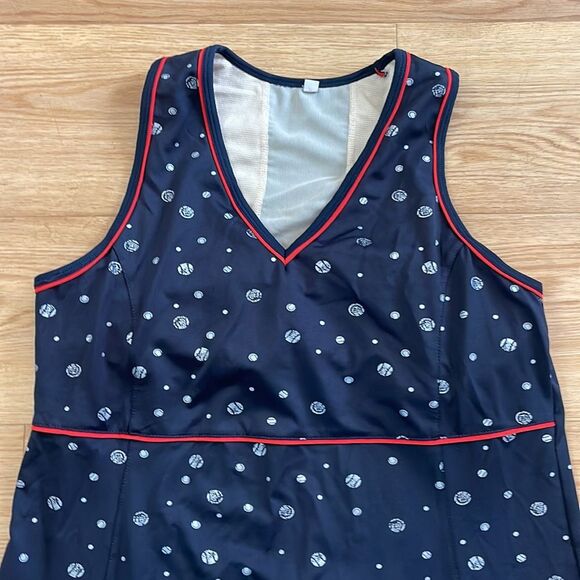Tail Activewear Golf Tennis Dress Medium Navy Red Athleisure Pickleball Tank - Picture 2 of 6